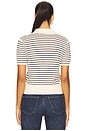 view 3 of 4 The Keyhole Polo in Cream Multi