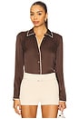 view 1 of 4 CAMISA SLIM in Coffee Multi