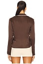view 3 of 4 CAMISA SLIM in Coffee Multi