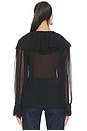 view 3 of 4 Tiered Statement Blouse in Black