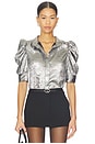 view 1 of 5 TOP BOUTONNÉ GILLIAN in Gunmetal