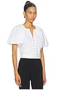 view 2 of 4 Dramatic Sleeve Blouse in White