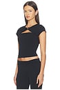 view 2 of 4 x Alexandra Leclerc The Casino Top in Black