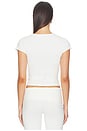 view 3 of 4 x Alexandra Leclerc The Casino Top in White