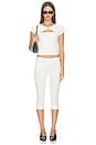 view 4 of 4 x Alexandra Leclerc The Casino Top in White