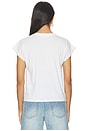 view 3 of 4 The Crochet Muscle Tee in White