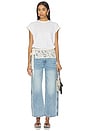 view 4 of 4 The Crochet Muscle Tee in White