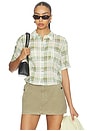 view 1 of 4 The Plaid Utility Shirt in Jade Green Plaid