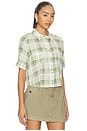 view 2 of 4 The Plaid Utility Shirt in Jade Green Plaid