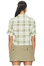 view 3 of 4 The Plaid Utility Shirt in Jade Green Plaid