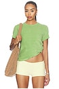 view 1 of 5 The Terry Baby Tee in Peridot