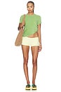 view 5 of 5 The Terry Baby Tee in Peridot