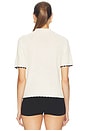 view 3 of 4 The Textured Polo in Cream Multi