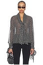 view 1 of 5 The Nouvelle Polka Dot Blouse in Black Multi