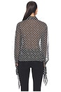 view 3 of 5 The Nouvelle Polka Dot Blouse in Black Multi