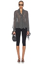 view 4 of 5 The Nouvelle Polka Dot Blouse in Black Multi