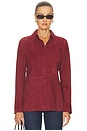 view 1 of 4 CAMISA THE SUEDE in Garnet