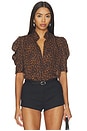view 1 of 5 BLUSA THE GILLIAN  in Light Leopard Multi