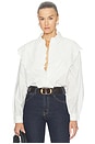 view 1 of 5 BLOUSE À MANCHES LONGUES THE POPLIN EQUESTRIAN SHIRT in White