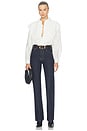 view 5 of 5 BLOUSE À MANCHES LONGUES THE POPLIN EQUESTRIAN SHIRT in White