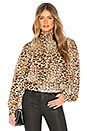 view 1 of 4 Smocked Cheetah Blouse in Camel Multi