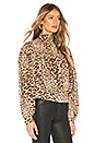 view 2 of 4 Smocked Cheetah Blouse in Camel Multi