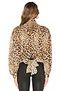 view 3 of 4 Smocked Cheetah Blouse in Camel Multi