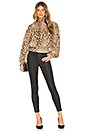 view 4 of 4 Smocked Cheetah Blouse in Camel Multi