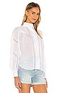 view 2 of 4 Panel Lace Button Up Top in Blanc