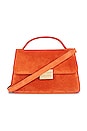 view 1 of 6 Le Signature Small Top Handle in Burnt Orange