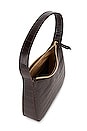 view 4 of 5 Small Shoulder Bag in Chocolate Croc