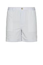 view 1 of 5 Blue Striped Shorts in Blue Stripe