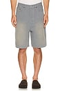 view 1 of 4 Canvas Baggy Shorts in Blue Grey