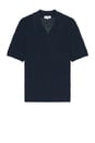 view 1 of 3 Short Sleeve Sweater Polo in Navy