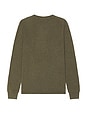 view 2 of 4 Duo Fold Crew Sweater in Heather Olive Green