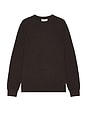 view 1 of 4 Duo Fold Crew Sweater in Heather Espresso