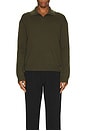 view 3 of 3 Polo Sweater in Dark Olive