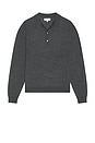 view 1 of 4 Superfine Polo Sweater in Grey Melange