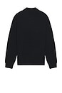 view 4 of 4 Textured Wool Cashmere Sweater in Dark Navy
