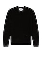 view 1 of 3 The Crew Neck Cashmere Sweater in Noir