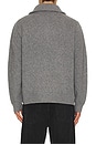 view 2 of 4 Wool Zip Sweater in Grey Melange