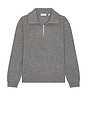 view 4 of 4 Wool Zip Sweater in Grey Melange