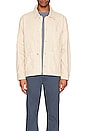 view 4 of 5 Denim Overshirt in White & Beige