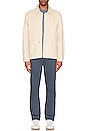 view 5 of 5 Denim Overshirt in White & Beige