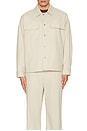 view 3 of 3 Double Pocket Overshirt in Light Beige