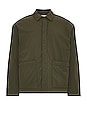 view 1 of 3 Light Puffy Workwear Jacket in Military Green