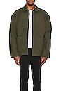 view 3 of 3 Light Puffy Workwear Jacket in Military Green