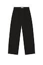 view 5 of 5 Relaxed Cotton Trousers in Washed Black