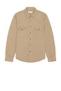 view 1 of 3 Western Denim Shirt in Dark Beige