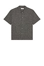 view 1 of 4 Textured Button Down Shirt in Black Multi